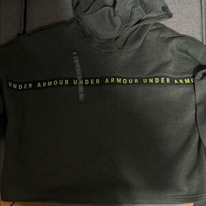 Under Armour Olive Hoodie with Yellow Accents